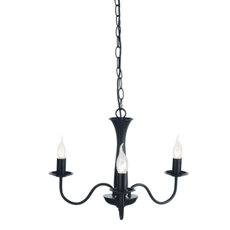 Κρεμαστο Φ/Σ 3Χε14 Μεταλλικο Μαυρο Φ49,5Χη89,5Cm Knossos