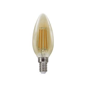 Led Filament E14 Step-Dim C35 4W Amber 2700K 230V Ac 500Lm Ra80 30000H 360°