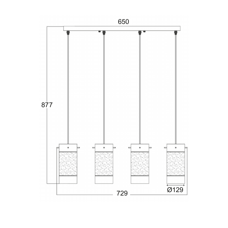 Κρεμαστο- Ραγα Γυαλι Αμμοβολη 4Xε14 Mane - Image 2