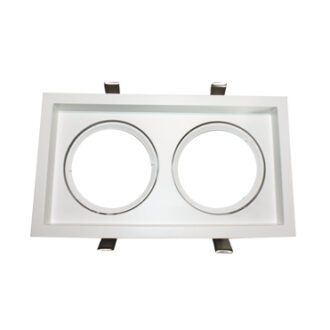 Σποτ Χωνευτο Ar111 Διπλο Λευκο Παραλληλογραμμο