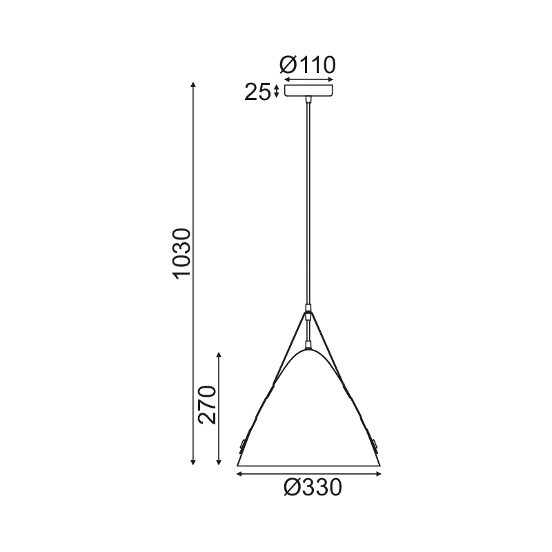 Netto Κρεμαστο Φ/Σ 1Χε27 Λευκο Μετ/Κο+Δερμα D33Xh100Cm Naomi - Image 3