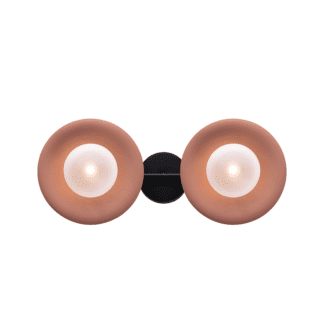 Netto Επιτοιχο Φ/Σ 2Χg9 Χαλκινο/Μαυρο Μετ/Κο + Γυαλι 20X47X18Cm Hydra