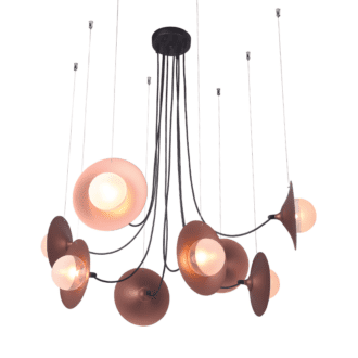 Netto Κρεμαστο Φ/Σ 8Χg9 Χαλκινο/Μαυρο Μετ/Κο + Γυαλι 81Χ81Χη122Cm Hydra