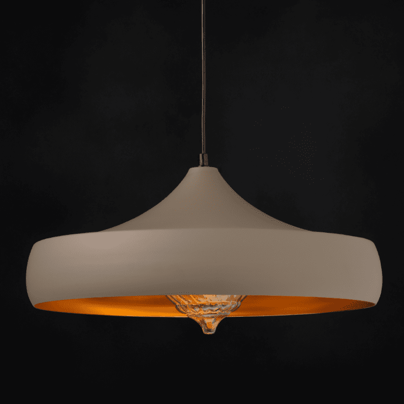 Κρεμαστο Φ/Σ 1Χε27 Μεταλλικο Καφε/Χρυσο Φ46Χη123Cm Caliphate - Image 2