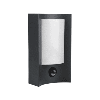 Led Smd Wall Sensor Luminaire 7W 350Lm 170° 230V Ac 3.000K Dark Grey Cri80 Ip54 30.000Hrs