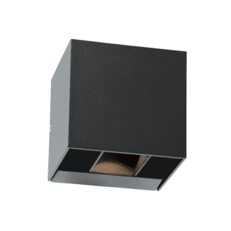 Led Smd Wall Luminaire 10W 740Lm 0-90° 230V Ac 3.000K Dark Grey Cri80 Ip54 30.000Hrs