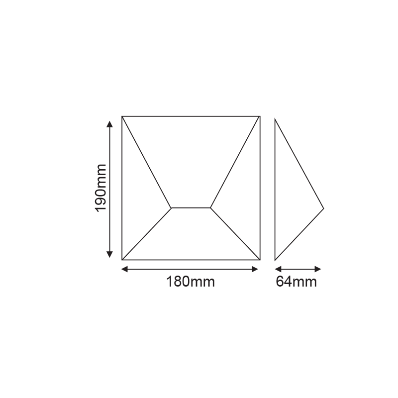 Led Hp Wall Luminaire 7W 360Lm 85° 230V Ac 3.000K Dark Grey Cri80 Ip54 30.000Hrs - Image 3
