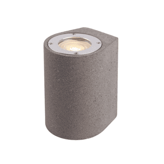 Στρογγυλο Επιτοιχο Φωτιστικο Ip65 Gu10 Μαυρο Τσιμεντο