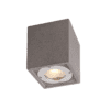 Τετραγωνο Φωτιστικο Οροφησ Ip65 Gu10 Μαυρο Τσιμεντο