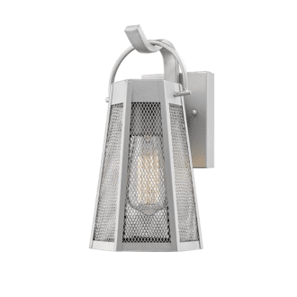 Ασημι Βαφησ Επιτοιχο(Κρεμαστο) Φωτιστικο Nyx 1Xe27 Ip44 Με Πλεγμα & Διαφανο Γυαλι