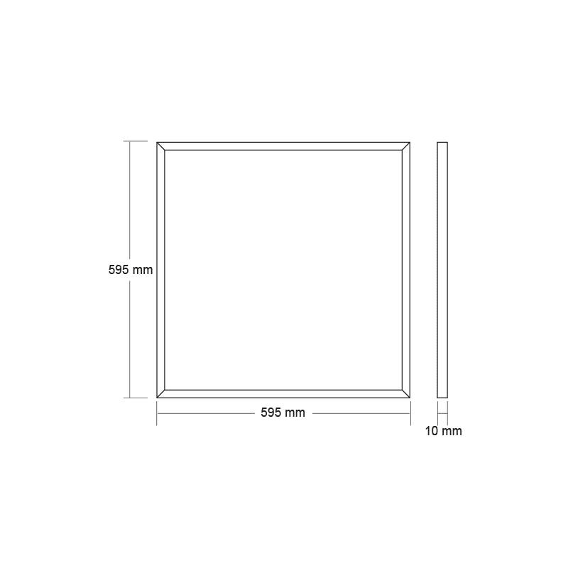 Led Slimpanel Ugr<16 48W 595X595X10Mm 3000K 3850Lm Ra80 230V - Image 2