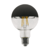Led Filament E27 Dim G95 8W  Black 2700K 230V Ac 900Lm Ra80  30000H 180°
