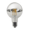 Led Filament E27 Dim G95 8W Silver 2700K 230V Ac 900Lm Ra80 30000H 180°