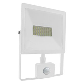 White Sensor Led Smd Flood Luminaire Ip66 50W 3000K 4000Lm 230V Ra80