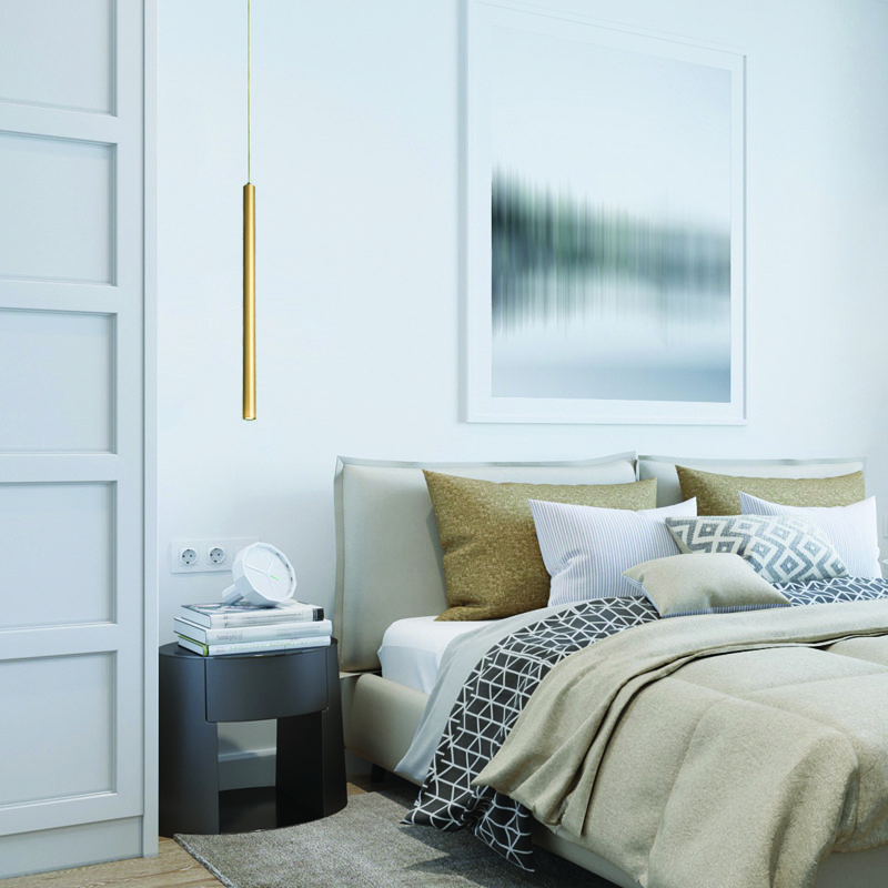 Κρεμαστο Φ/Σ Led 5W 3000K 400Lm Fino Χρυσο Μετ/Κο Ip20 D3Xd5,3Xh220Cm - Image 2