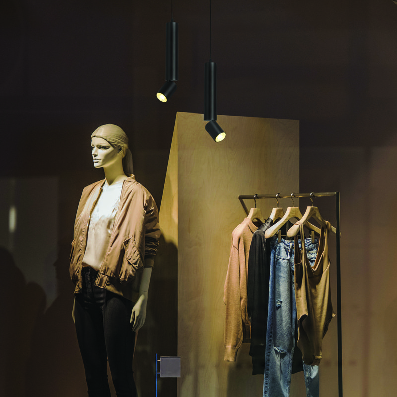 Κρεμαστο Φ/Σ 1Xgu10 Babel Μαυρο Μετ/Κο Ip20 D5,6Xd8Xh140Cm - Image 2