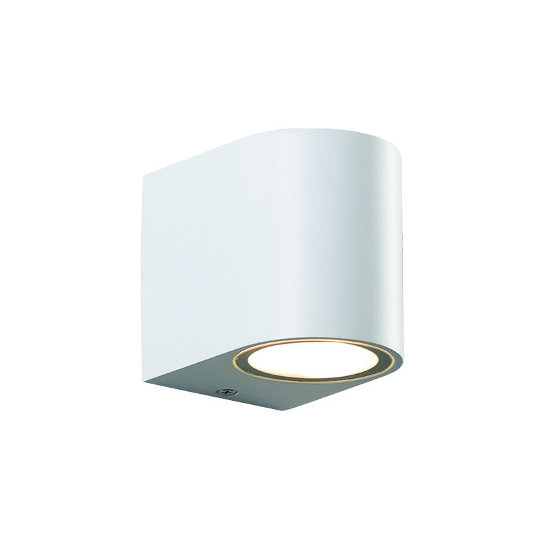 Gu10 Wall Luminaire Plastic 230V Ac White Ip65 Max 3W Led