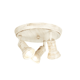 Επιτοιχο Φ/Σ 3Χgu10 Ροζετα Αντικε Λευκο Μεταλλικο Φ23,5Χ14Cm Brulee