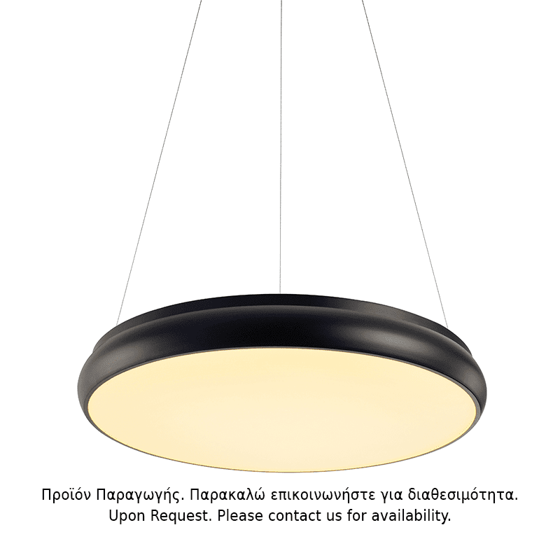 Κρεμαστο Φ/Σ Led 54W 4320Lm 3000K Μαυρο Μετ/Κο D60Xh135Cm Kallista