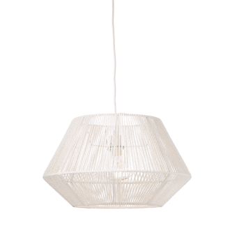 Κρεμαστο Φ/Σ 1Χε27 Σχοινι Λευκο Φ49,5Χη120Cm Peru