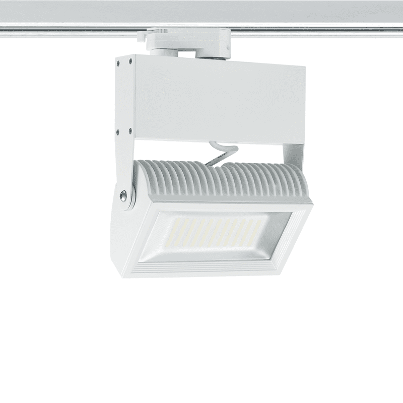 White Led Track Light 45W 3000K 4Wires 80° 3500Lm 230V Ra8
