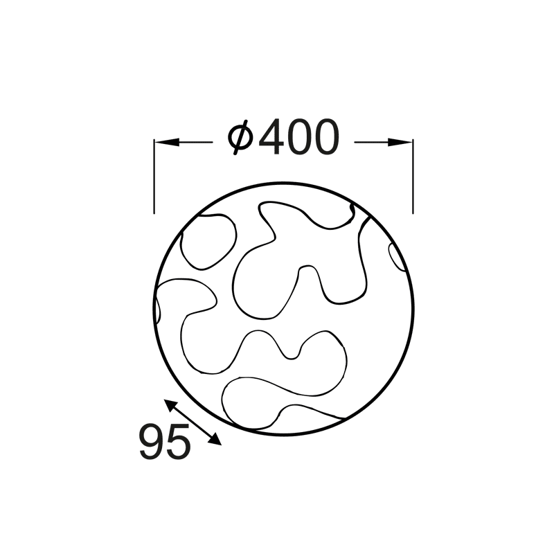 Πλαφονιερα Φ40 Παζλ Γυαλι Puzzle - Image 2