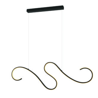 Netto Κρεμαστο Φ/Σ Led 27W 3000K 1890Lm Calista Μαυρο Αλουμινιο Ip20 110X6Xh175Cm