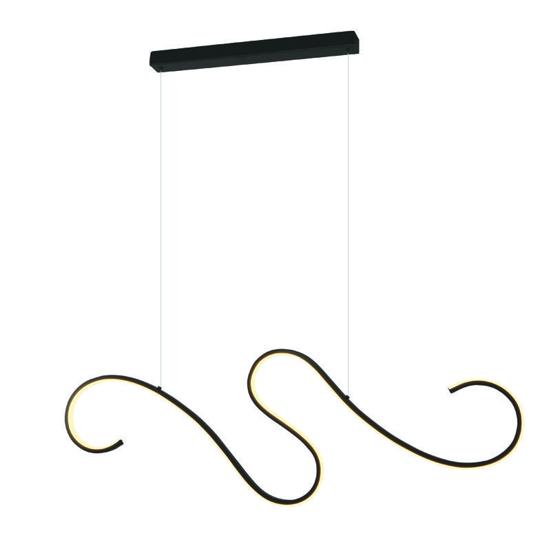 Netto Κρεμαστο Φ/Σ Led 27W 3000K 1890Lm Calista Μαυρο Αλουμινιο Ip20 110X6Xh175Cm