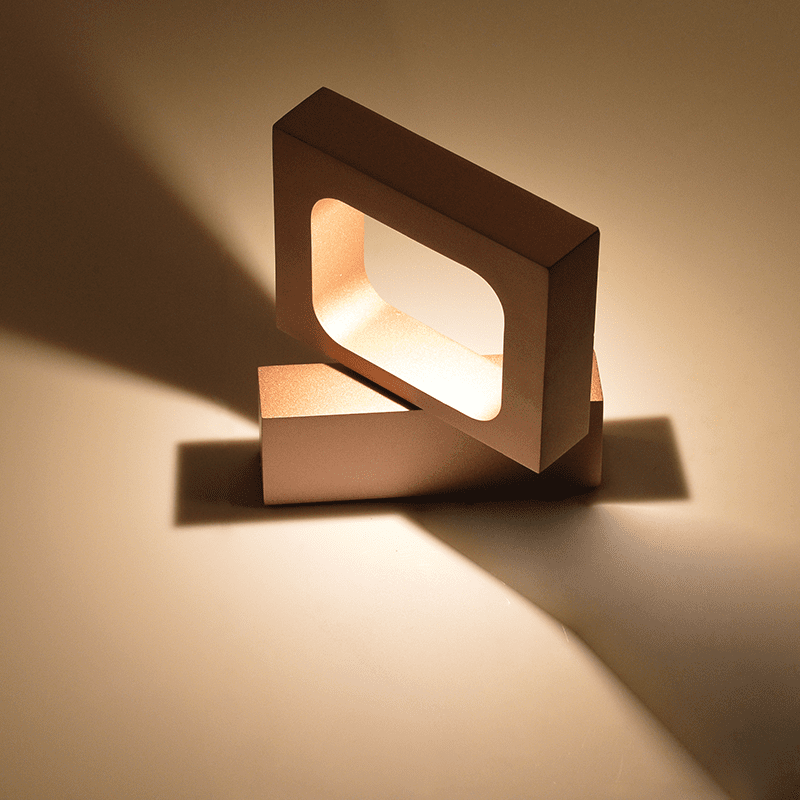 Επιτοιχο Φ/Σ Led 6W 3000K Αλουμινιο Χρυσο 14,5X13X3Cm Cyclop - Image 2