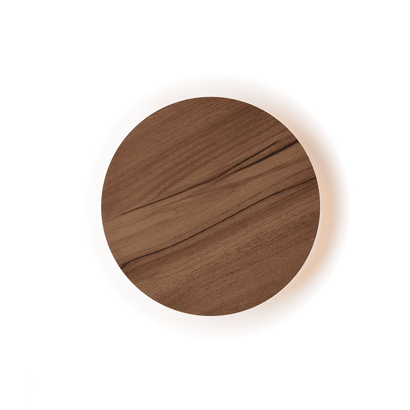 Επιτ Φ/Σ Led 10W 3000Κ Αποχρ.σκουρ Ξυλου Mdf Κυκλ Φ22Xh3,6Cm Eclipse