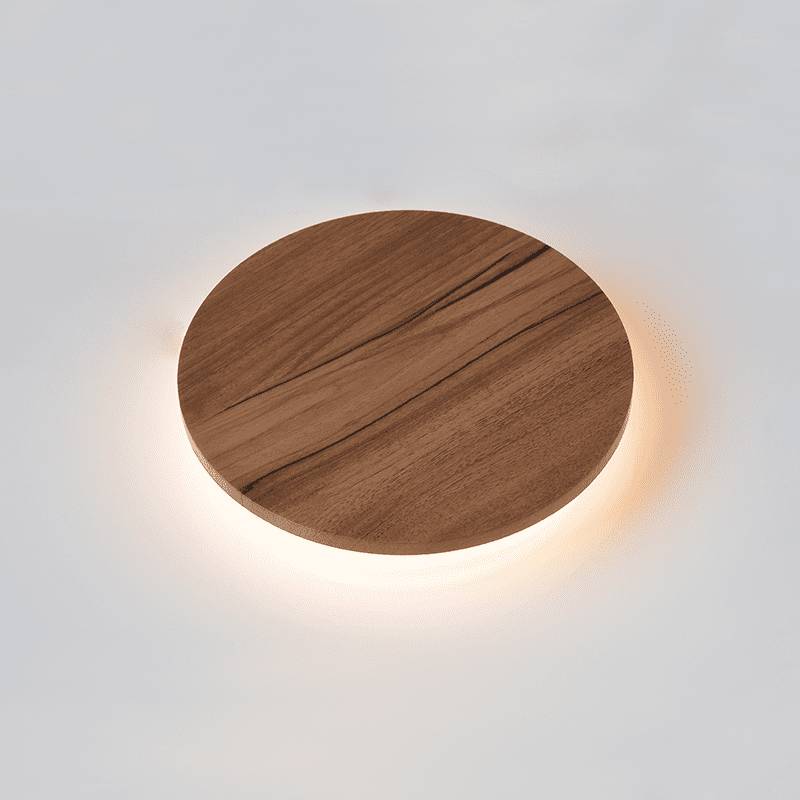 Επιτ Φ/Σ Led 10W 3000Κ Αποχρ.σκουρ Ξυλου Mdf Κυκλ Φ22Xh3,6Cm Eclipse - Image 2