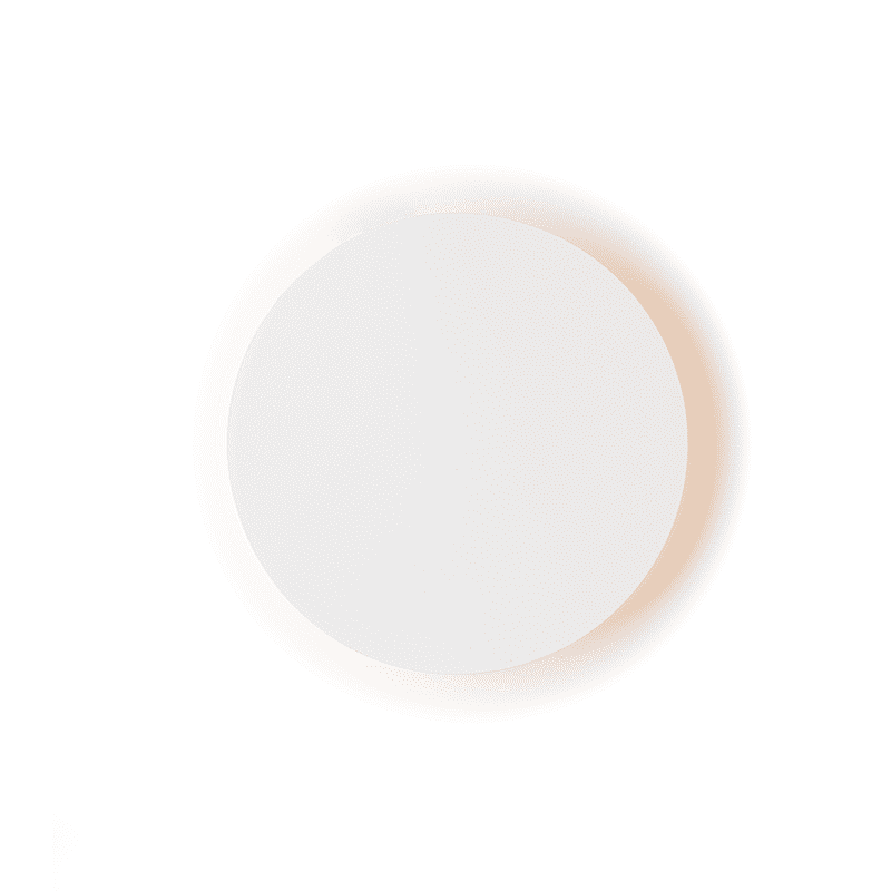 Επιτοιχο Φ/Σ Led 10W 3000Κ Λευκο Mdf Κυκλοσ Φ22Χη3,6Cm Eclipse