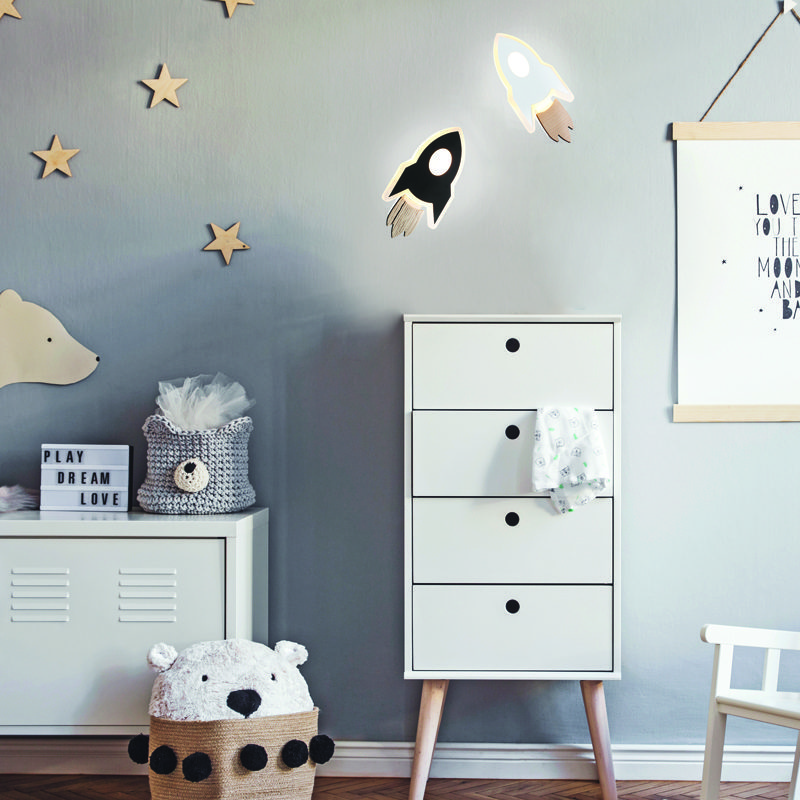 Επιτοιχο Φ/Σ Led 5.5W 3000K 385Lm Nasa Μαυρο Mdf 24X13X3.8Cm - Image 2