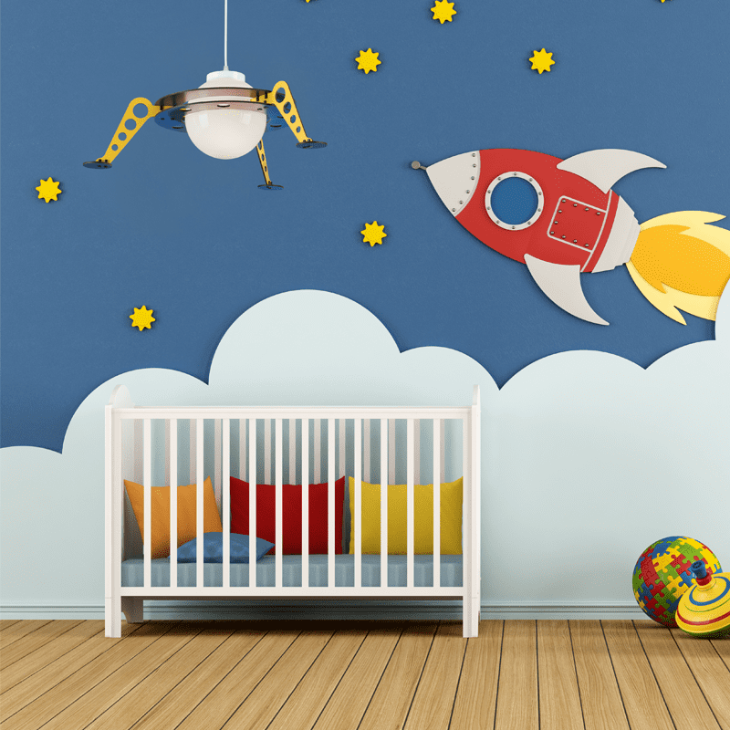 Κρεμαστο Φ/Σ 1Χε27 Διαστημοπλοιο Mdf D61Xh100Cm Nasa - Image 2