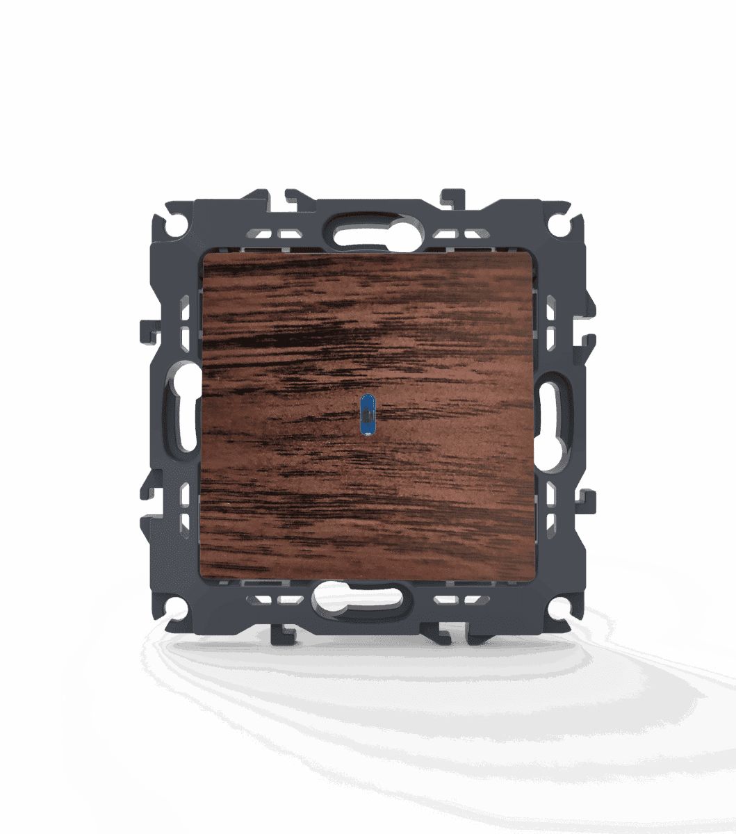 Prime Διακοπτησ Αλερετουρ & Led Λυχνια Προσανατολισμου (Ον-Οff) Με Κλιπ 1P 10Ax 250Vac Ip20 Ξυλο - Image 2