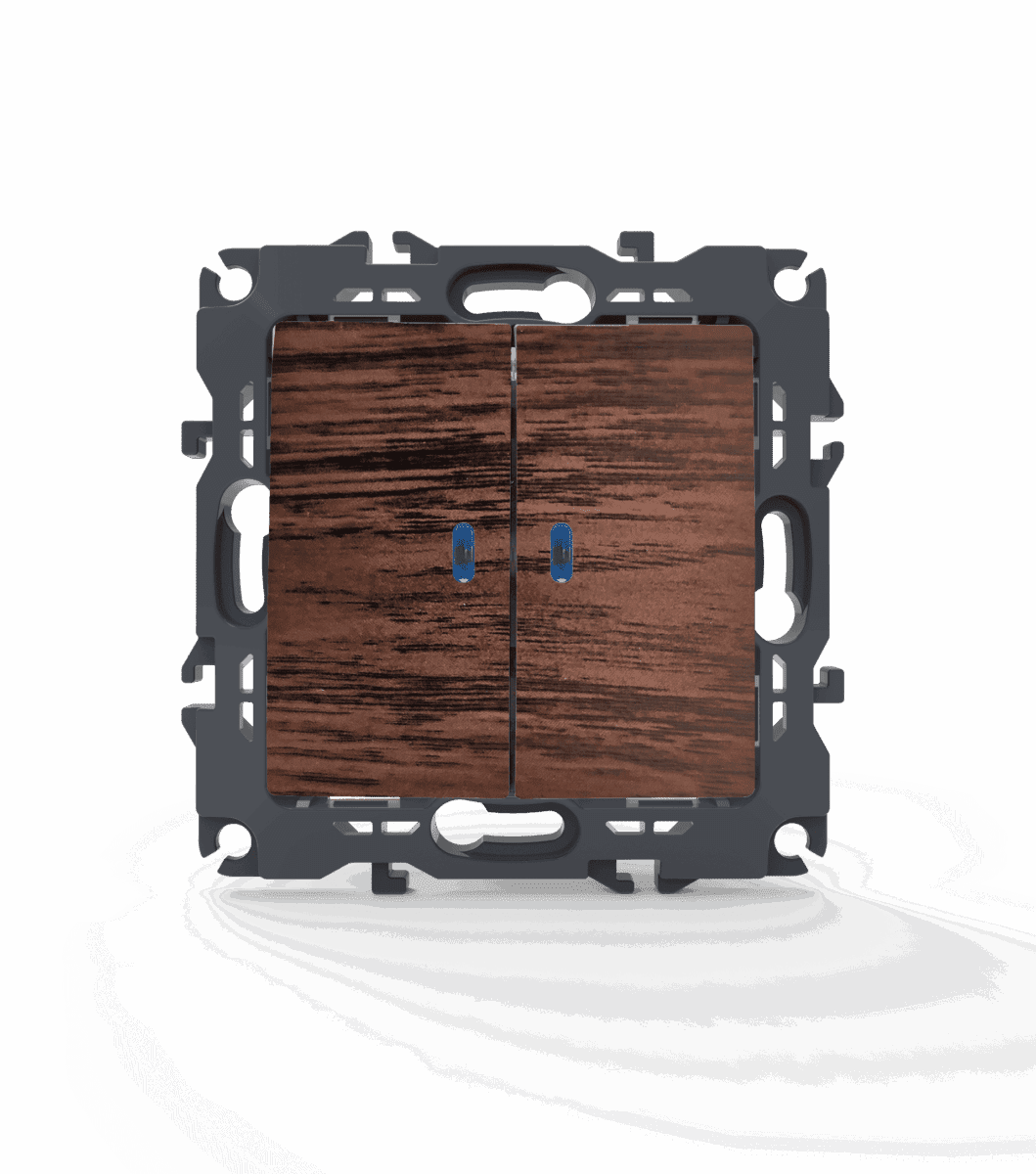 Prime Μπουτον Ρολλων Με Κλιπ 1-1P 10A 250Vac Ip20 Ξυλο