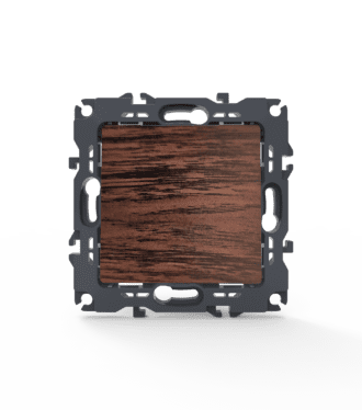 Prime Μπουτον Απλο Με Κλιπ 1P 10A 250Vac Ip20 Ξυλο