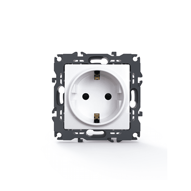 Prime Πριζα Σουκο Ασφαλειασ 1X2P+E 16A 250Vac Ip20 Λευκη