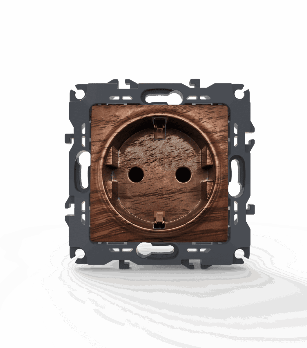 Prime Πριζα Σουκο Ασφαλειασ 1X2P+E 16A 250Vac Ip20 Ξυλο - Image 2