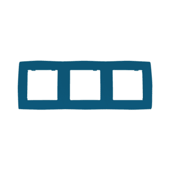 Prime Πλαισιο 3 Θεσεων Ip20 Γαλαζιο