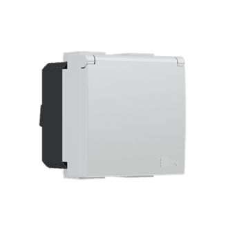 Modys Πριζα Σουκο Καπακι Ιβουαρ 2 Στ. 2P+E 16A 250Vac Ip20