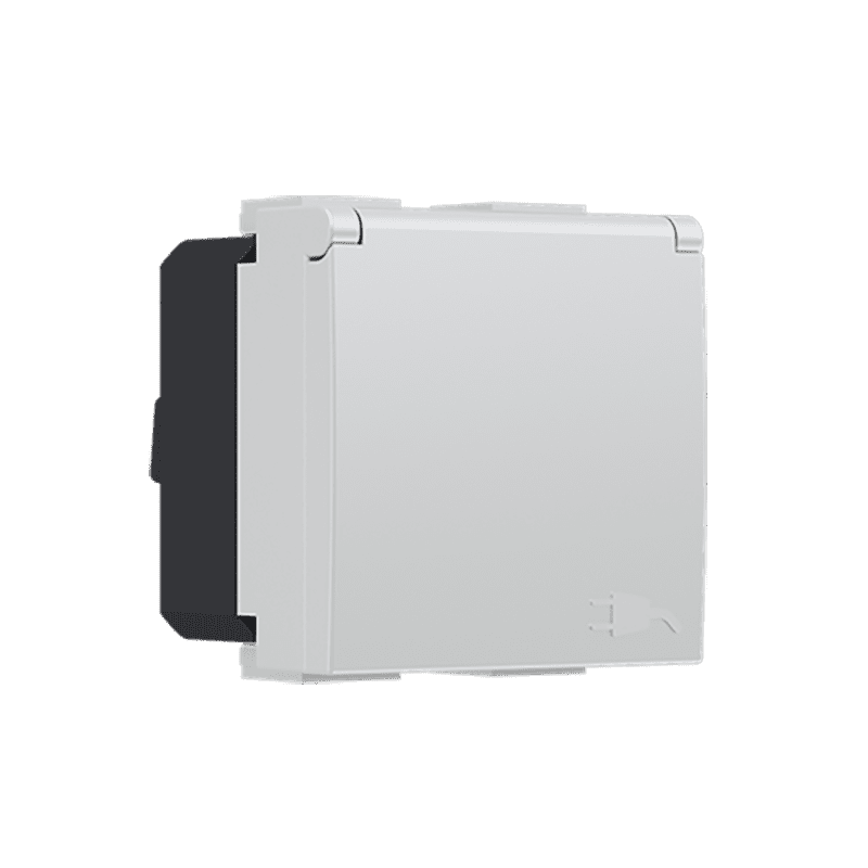 Modys Πριζα Σουκο Καπακι Ιβουαρ 2 Στ. 2P+E 16A 250Vac Ip20