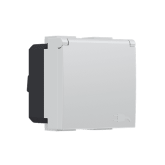 Modys Πριζα Σουκο Καπακι Ασφαλειασ Ιβουαρ 2 Στ. 2P+E 16A 250Vac Ip20