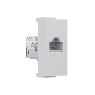 Modys Πριζα Δικτυου Ιβουαρ  1 Στ. Rj45 Cat.5E Χωρισ Θωρακιση Ip20