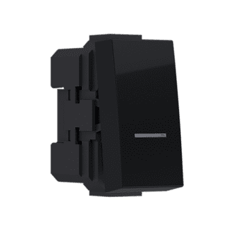 Modys Διακοπτησ Αλερετουρ Ελεγχου Μαυροσ Ματ 1 Στ. 1P 10Ax 250Vac Ip20