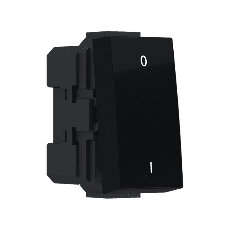 Modys Διακοπτησ Διπολικοσ (0-1) Μαυροσ Ματ 1 Στ. 2P 10Ax 250Vac Ip20