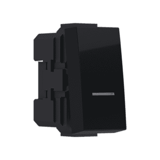 Modys Μπουτον Απλο Μαυρο Ματ 1 Στ. 1P 10A 250Vac Ip20