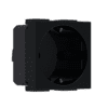 Modys Πριζα Σουκο Ασφαλειασ Μαυρη Ματ  2 Στ. 2P+E 16A 250Vac Ip20