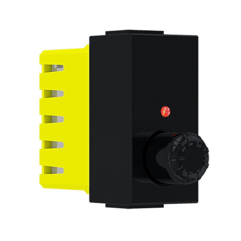 Modys Περιστροφικοσ Ροοστατησ Μαυροσ Ματ 1 Στ. 1P 40-300W 250Vac Ip20