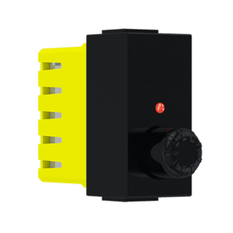 Modys Αλερετουρ Περιστροφικοσ Ροοστατησ Μαυροσ Ματ 1 Στ. 1P 40-300W 250Vac Ip20